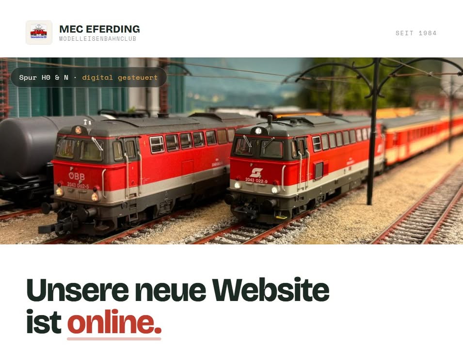 Unsere neue Website ist online!
Anlagen, Termine, …